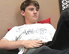Outstanding twink using fleshjack on his huge cock for some cum!