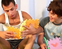 Sweet Teen Boy Duo kissing and fucking