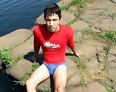 Astounding young boy posing unclad on the bitch. Enjoy his steel desirable ass.