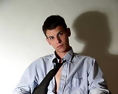 This cute guy is a junior partner in a law firm and when you see his big cock you`ll know why